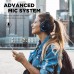 PurelySound E7 Active Noise Cancelling Headphones, Wireless Over Ear Bluetooth Headphones, 20H Playtime, Rich Deep Bass, Comfortable - Black