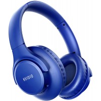 Bluetooth Headphones Over Ear,KVIDIO 55 Hours Playtime Wireless Headphones with Microphone,Foldable Lightweight Headset with Deep Bass,HiFi Stereo Sound for Travel Work Laptop PC Cellphone (Blue) Bluetooth Headphones Over Ear,KVIDIO 55 Hours Playtime Wireless Headphones with Microphone,Foldable Lightweight Headset with Deep Bass,HiFi Stereo Sound for Travel Work Laptop PC Cellphone (Blue)